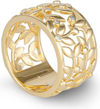 Actual product image Breuning RING - BRILL. 0,045 Ct. H/si (61, 585/14 K Gold)