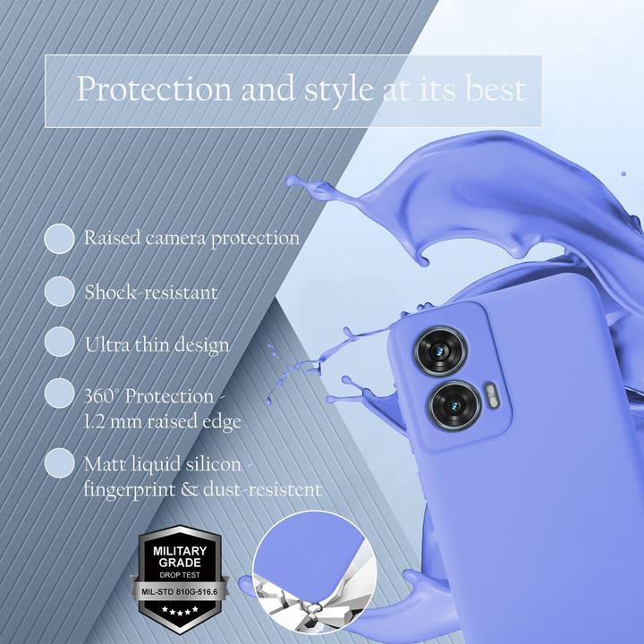 Actual product image Cadorabo Case for Motorola Moto Edge 50 Fusion TPU Liquid Silicone Cover (Motorola Edge 50)