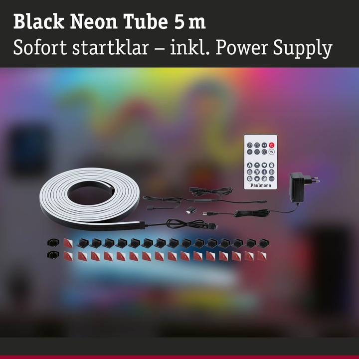Produktbild Paulmann EntertainLED Schlauch Black Neon (RGB, 500 cm, Indoor)
