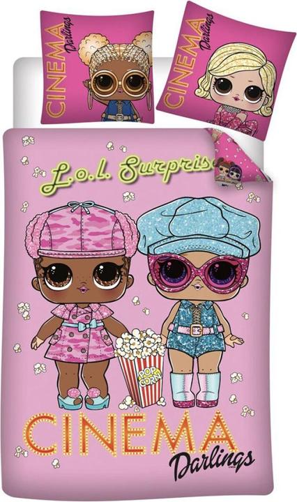 L.O.L. Surprise! AYMAX LOL Surprise Cinema Darlings Reversible Bedding Set 140 x 200 cm