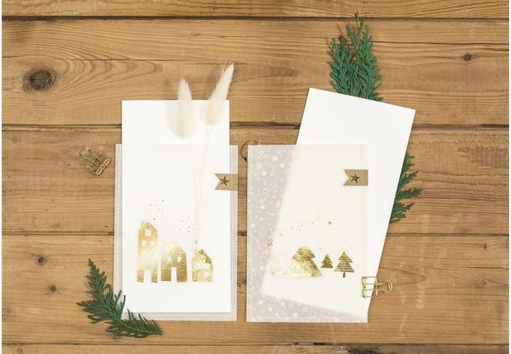 Produktbild Heyda Transparentpapier Weihnachten 10 Blatt, A4, Weiss