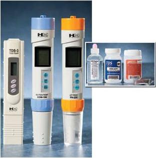 Actual product image HM Digital TDS Meter with thermometer and leather case TDS-3