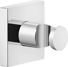 Actual product image Gessi Emporio fixed wall shower holder, square rosette, 47357