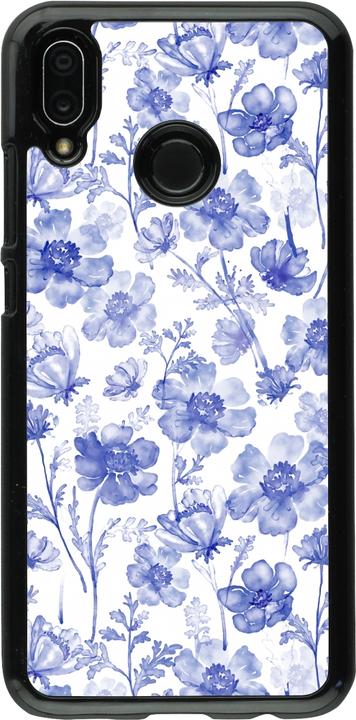 Produktbild PhoneLook Hülle Spring 23 watercolor blue flowers (Huawei P20 Lite)