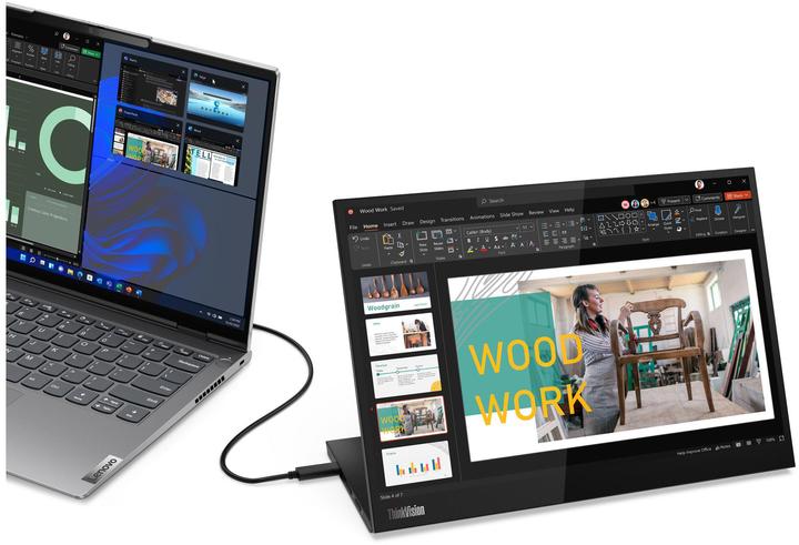 Produktbild Lenovo ThinkVision M14d (2240 x 1400 Pixel, 14")
