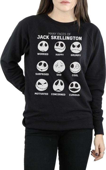 Immagine prodotto Disney Nightmare Before Christmas The Many Faces Of Jack Felpa Donna (XL)