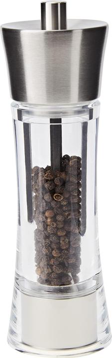 Zassenhaus Pepper mill Aachen acrylic/stainless steel, 18 cm (Pepper)