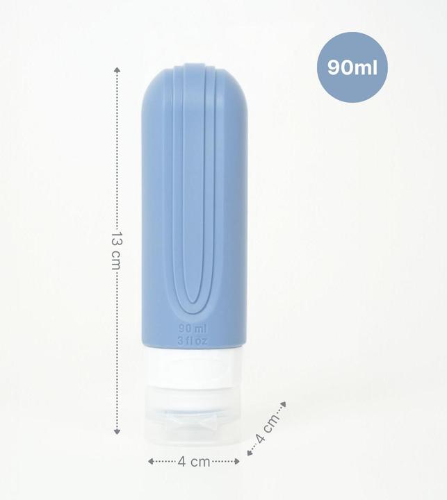 Actual product image Hermex Travel bottles set of 4 (Manicure set, Liquid bags, Hygiene product)
