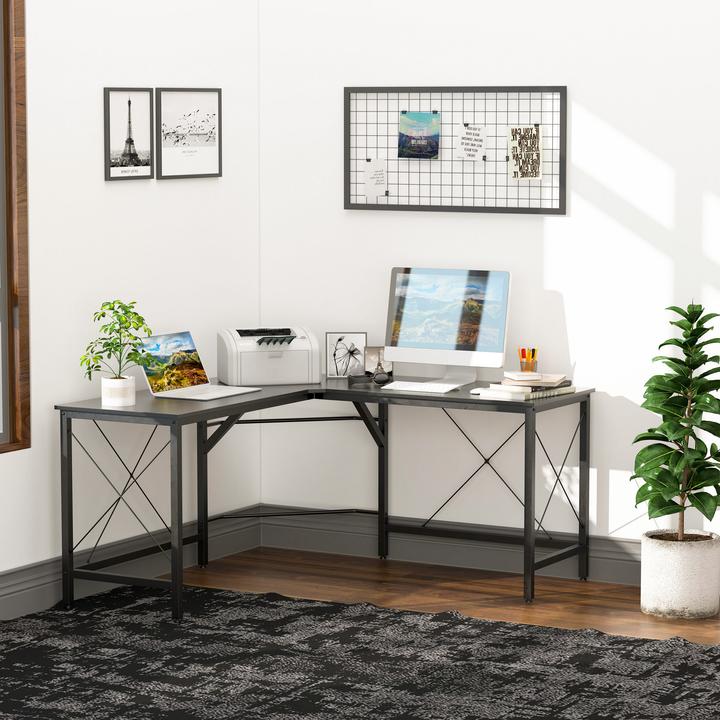 Image du produit Homcom Bureau en angle (150 x 150 x 76 cm)