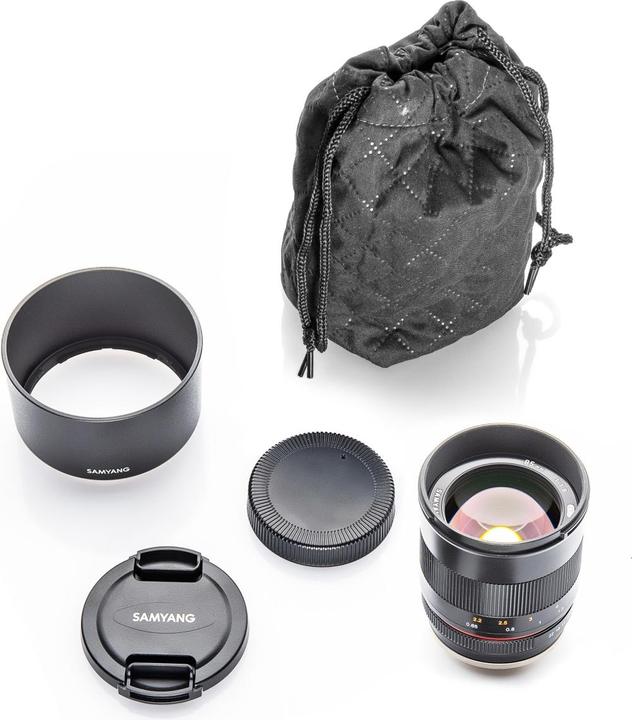 Immagine prodotto Samyang 85mm F1.8 Fuji X (nero) (Fujifilm X, APS-C / DX)