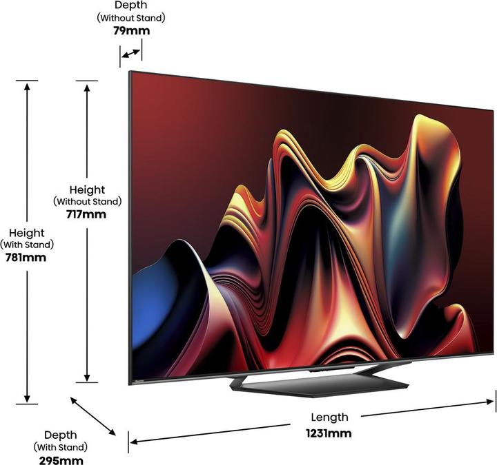 Immagine prodotto Hisense TV 55U7NQ (55", Mini-LED, 4K, 2024)
