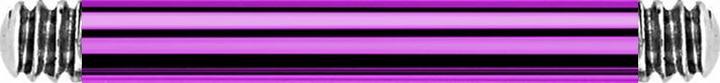Image du produit Star Piercing Barre Barbell violette (sans laiton, Titane G23)