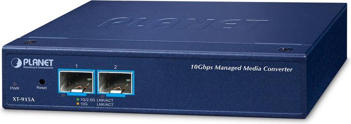 Planet Convertitore multimediale gestito XT-915A a 2 porte 10G/1GBASE-X SFP
