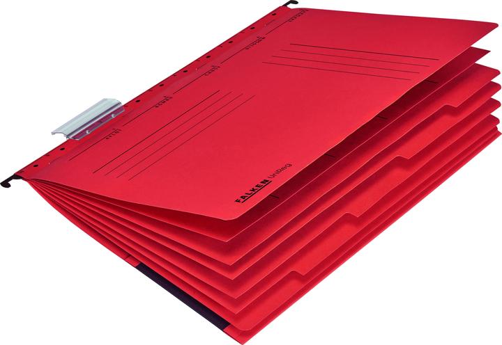 Produktbild Falken Personalhefter UniReg DIN A4 kaufmännische Heftung Kraftkarton rot (A4, 20 x)