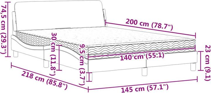 Immagine prodotto VidaXL Khloe (140 x 200 cm)