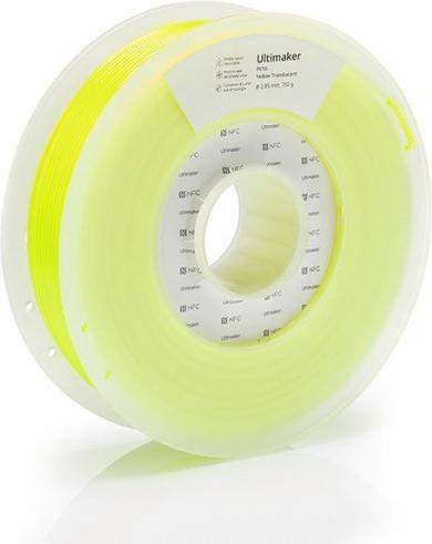 Produktbild Ultimaker PETG - Gelb Transluzent - 2.85mm (PETG, 2.85 mm, 750 g, Gelb)