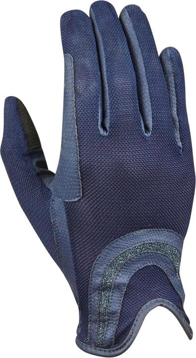Dublin Mesh Palm Ziegenleder Glitter Reithandschuhe