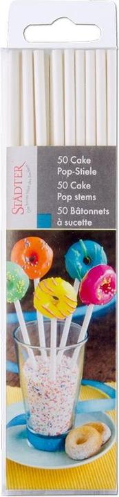 Actual product image Städter 50 white lollipop sticks for CakePops