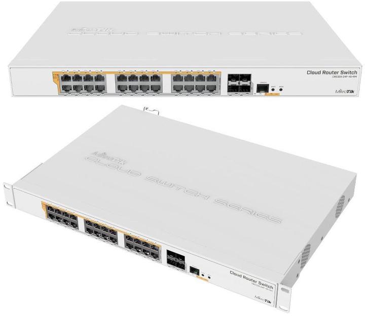 Immagine prodotto MikroTik CRS328-24P-4S+RM: Switch PoE intelligente (28 Porti)