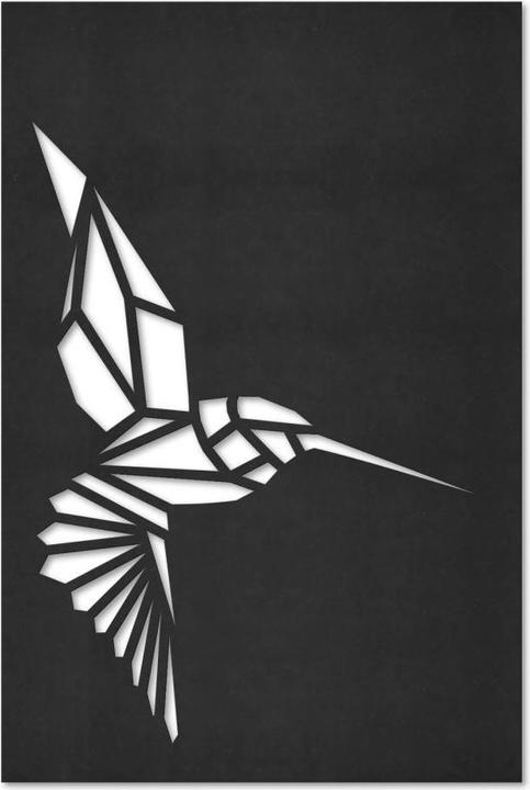 Actual product image Trenddeko Origami hummingbird (30 x 45 cm)