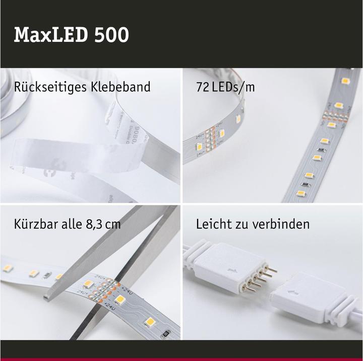 Produktbild Paulmann MaxLED 500 Stripe Set (Tageslicht, 500 cm, Indoor)