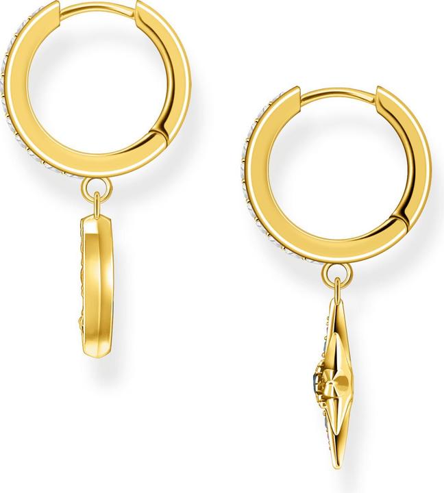 Image du produit Thomas Sabo Créoles Royalty étoile & lune or (Argent 925)