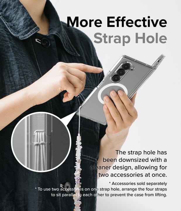 Actual product image Ringke Case for Galaxy Z Fold 6 FUSION MAGNETIC CLEAR (Samsung Galaxy Z Fold6)