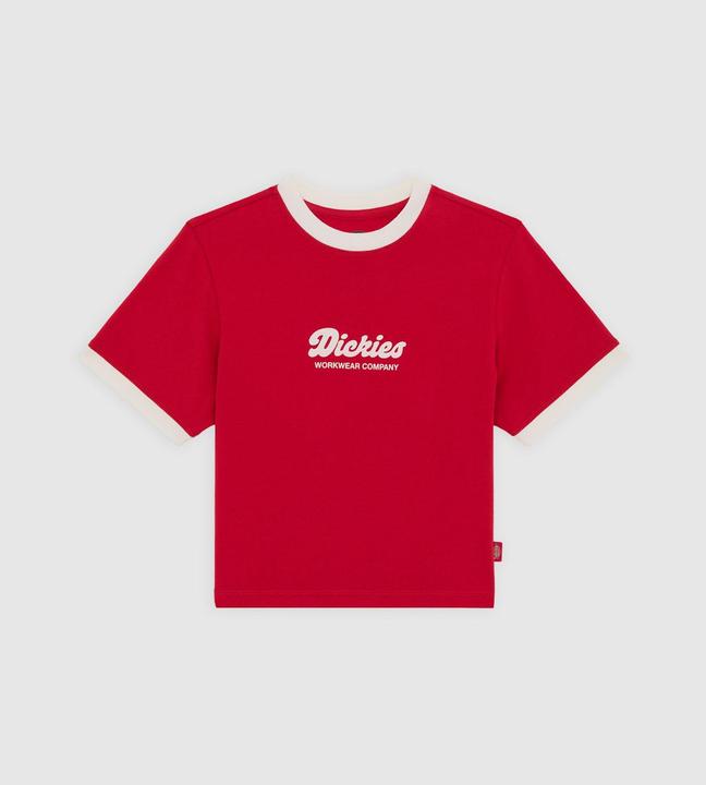 Dickies Lewistown Ringer Ss Tee W English Red (L)