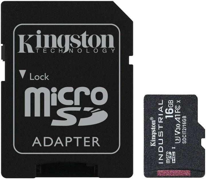 Produktbild Kingston microSDHC Industrial (16 GB, microSDHC, U3, UHS-I)