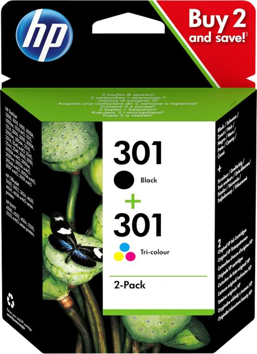 Produktbild HP 301 2-pack (M, BK, C, Y)