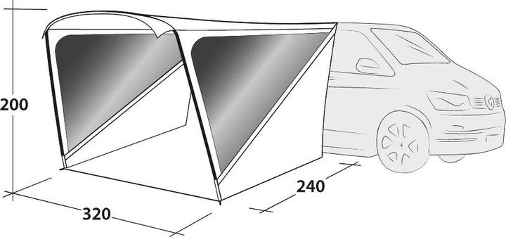 Actual product image Outwell Touring Shelter (Awning, 6.70 kg)