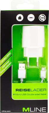 Image du produit M line Chargeur de voyage Mline Micro USB blanc HMICROUSB3501WHDS