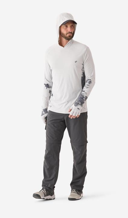 Actual product image Caperlan Angelshirt Anti-UV 500 Kapuze LSF 50+ grau (XXL)