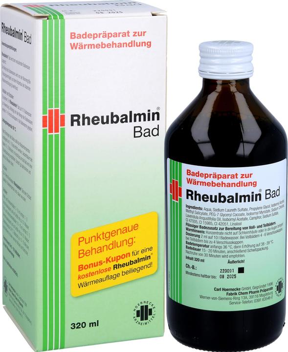Actual product image Rheubalmin Bath preparation for heat treatment, 320 ml solution (320 ml)