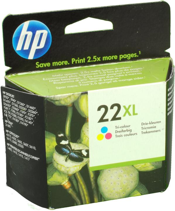 Actual product image HP 22xl (M, C, Y)