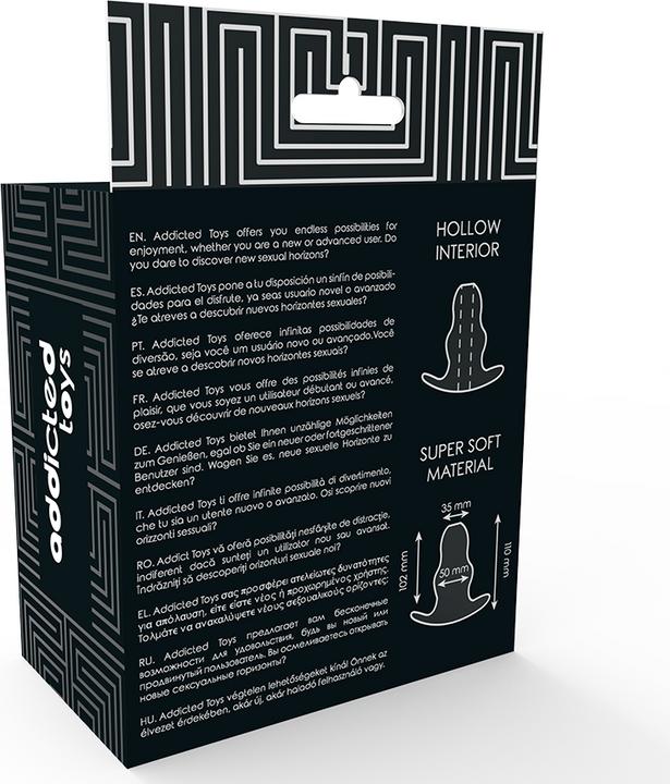 Actual product image Addicted toys Anal Plug with Hollow Tunnel
