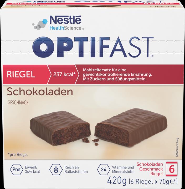 Produktbild Optifast Riegel (Schokolade, 6 Stk., 420 g)