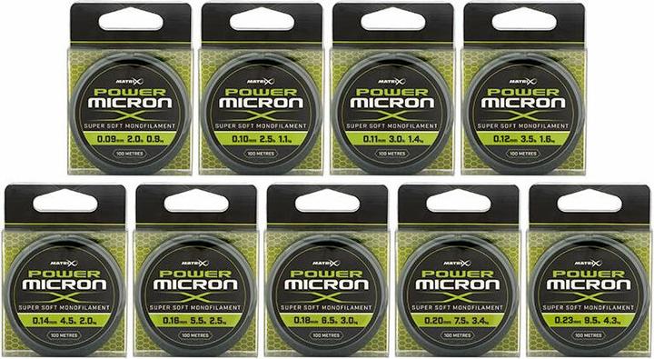 Matrix monofilamento power micron x 100m (4.30 kg, 2.50 mm)