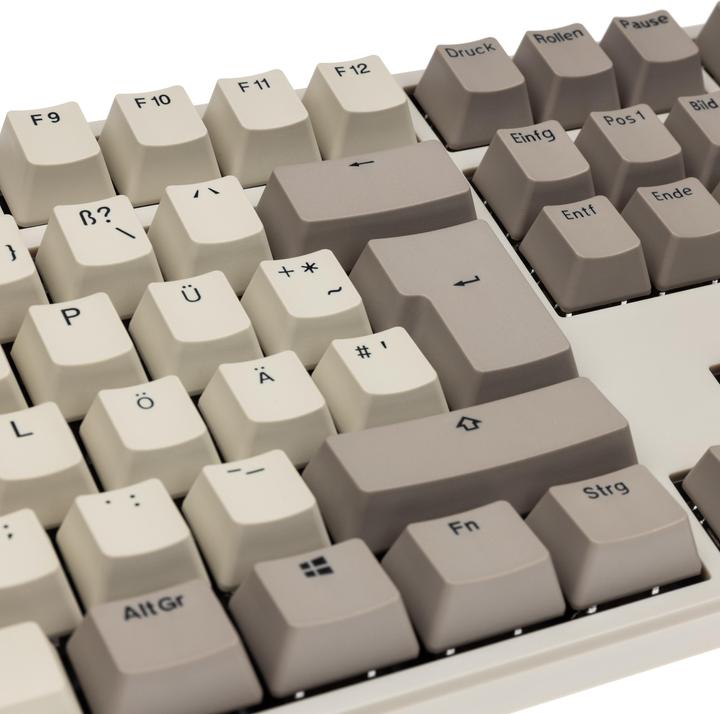 Produktbild Ducky Origin Vintage Gaming Tastatur, Cherry MX-Black (DE, Kabelgebunden)