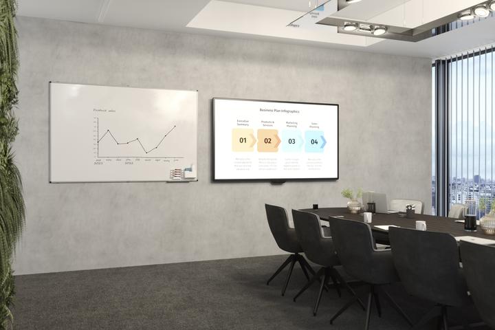 Actual product image Legamaster Magnetic Whiteboard Unite Plus 45 cm x 60 cm, White (45 x 60 cm)