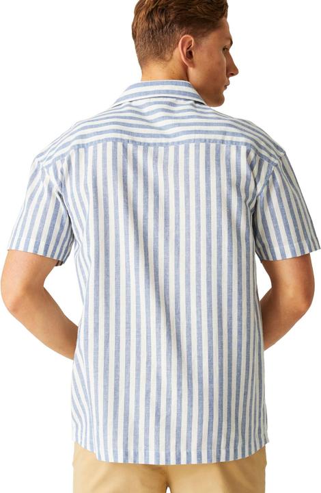 Actual product image Regatta Mens Shorebay II Stripe Short-Sleeved Shirt (S)