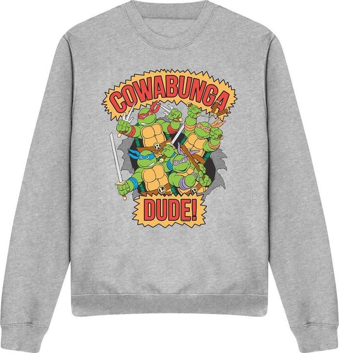 Actual product image Teenage Mutant NT Unisex Adult Cowabunga Dude Sweatshirt (L)
