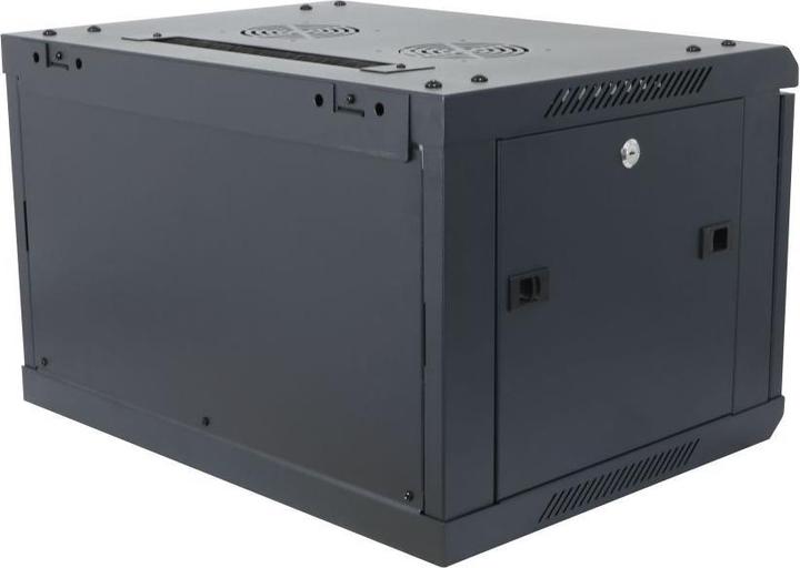 Image du produit Allnet 19 Coffret mural 15U L600 / P600mm 1 partie *noir* Série SMA (10.86 HE, Rack 19 pouces)