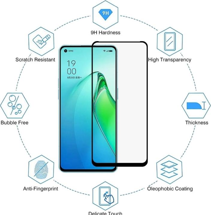 Produktbild Screenguard Full Screen Panzerglas (1 Stück, Oppo Reno 8 Pro 5G)