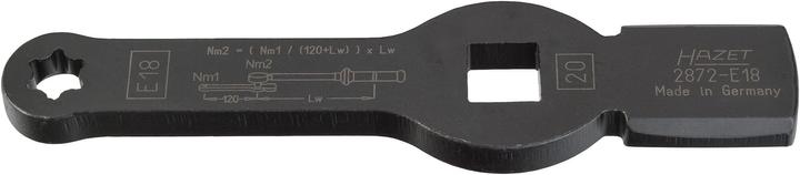 Produktbild HAZET TORX Schlag-Schlüssel ∙ mit 2 Schlagflächen 2872-E18 ∙ Vierkant20 mm (3/4 Zoll) ∙ Aussen TORX…