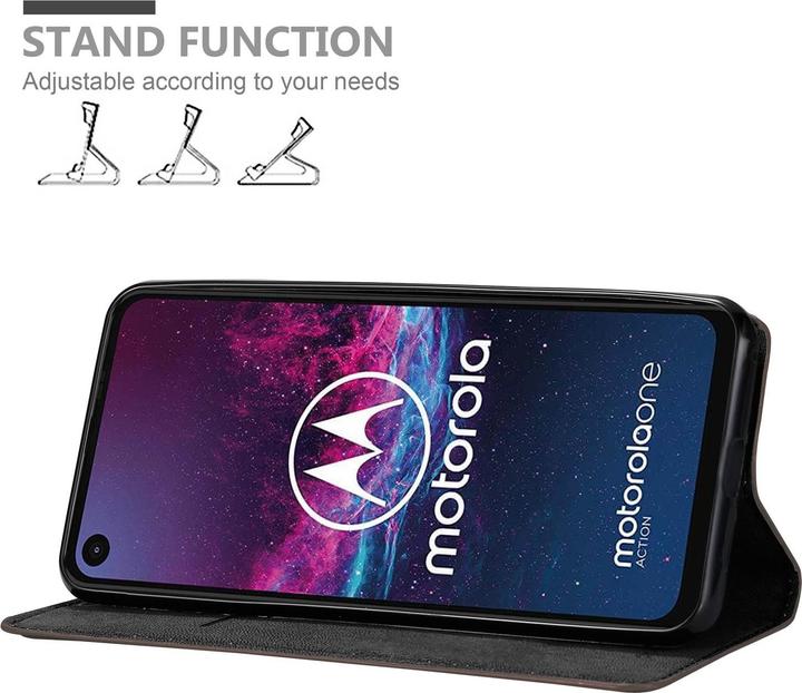 Productafbeelding Cadorabo Boek Onzichtbare Magneethoes (Motorola Een Actie)