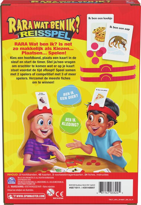 Image du produit Spin Master HEDBANZ RARA Wat Ben Ik? Reisspel (Néerlandais)