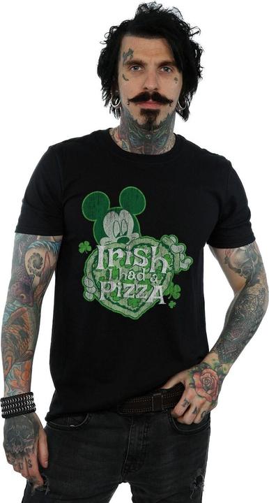 Image du produit Disney - T-shirt MICKEY MOUSE SHAMROCK PIZZA - Homme (S)