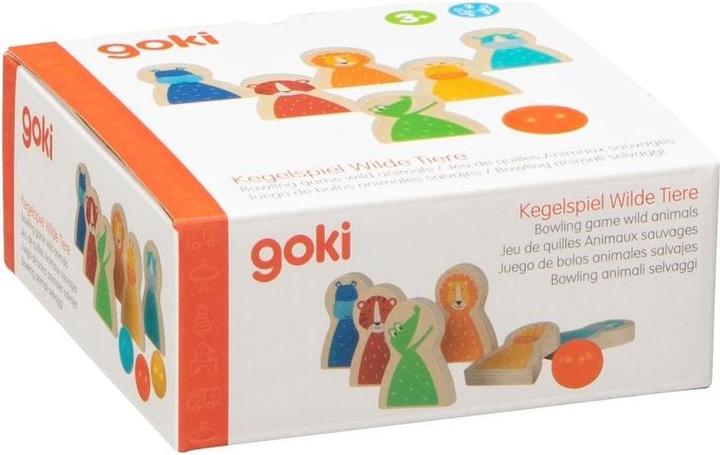 Image du produit Goki Jeu de quilles Animaux sauvages (Allemand, Français, Italien, Anglais)