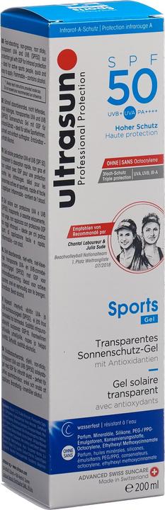 Image du produit Ultrasun Gel pour le sport (Crème solaire, SPF 50, 200 ml, 231 g)